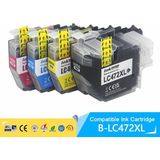 Xplus Brother MFC-J3540DW LC472XL 4 Renk Muadil Kartuş Seti Siyah 3000 Sayfa Renkliler 1500 Sayfa