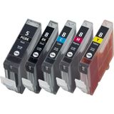 XPlus® Canon Pixma MP530 Kartuş Set 5 Renk Takım PG-5 CLI-8, KT-10042