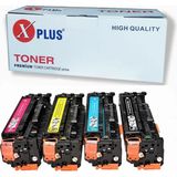 Xplus Hp CC530A / CF380A / CF410A / 305A Ithal 4 Renk Muadil Toner Seti Chipli 3.500 Sayfa - 1 kg - Renkli