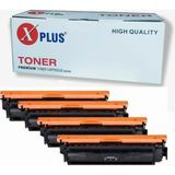 Xplus Hp CF360A Color Laserjet Enterprise M577DN Mfp Chipli 4 Renk Ithal Muadil Toner Seti (6.300 Sayfa) - Siyah