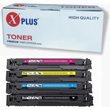 Xplus Hp Color Laserjet Pro 216A 4 Renk Ithal Muadil Toner Seti 1.050 Syf Renkli Chipsiz