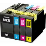 Xplus HP Officejet 6100 Kartuş Set 4 Renk Takım Muadil Yüksek Kapasite 932XL-933XL - Renkli