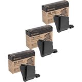 Xplus Kyocera Ecosys TK-1110 Muadil Toneri 2.500 Sayfa Chipli 3'lü Set - 0,5 g - Siyah