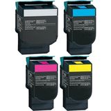 Xplus Lexmark X548DE C540/544 Chipli 4 Renk Ithal Muadil Toner Seti 2.500 Sayfa - Siyah