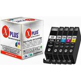 Xplus Xplus® Canon Pixma MG5250 Kartuş Set 5 Renk Takım Muadil Yüksek Kapasite 525XL-526XL 500 Sayfa - Renkli