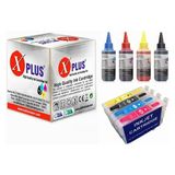 Xplus Xplus® Stylus D92 T0711-T0714 Muadil Kolay Dolan Kartuş + 4 X100 ml Renk Mürekkep Seti 500 Sayfa - Renkli