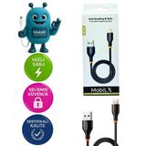 Xpremium MobiLX MU-08 2.4A Silikon USB to Lightning Hızlı Şarj ve Data Kablosu (1m)