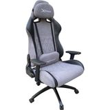 Xprime Cool Oyuncu Koltuğu Gri-Siyah Kumaş Malzeme ile Ergonomik Tasarım ve Konforlu Destek - Gri - Siyah