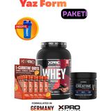 Xpro Nutrition Whey Çikolata 1024GR + Creatıne 250GR + L-Carnıtıne Shots
