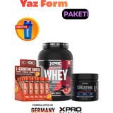 Xpro Nutrition Whey Çilek 1024GR + Creatıne 250GR + L-Carnıtıne Shots