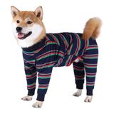 Xqpetlihai Köpek Onesie Cerrahi Kurtarma Takım Orta Büyük Köpekler için Kurtarma Gömlek Karın Yaraları veya Cilt Hastalıkları için Bodysuit Köpek Pijama Dökülme Alerji Anti Yalama (S,XS)