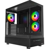 Xr, Atx Mid-Tower Pc Oyun Kasası, 3 x 120MM Argb Pwm Fanlar Önceden Yüklenmiş, Tam Görünüm Ç