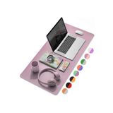 Xrades Çift Renk Deri Mousepad Laptop Bilgisayar Için 80x40 Cm LiLa ve Çay yeşili