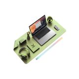 Xrades Deri Mousepad Laptop Bilgisayar Için Geniş Masa Matı Deri Mouse Pad 80x40 Cm Çay Yeşili