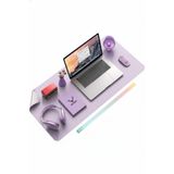 Xrades Deri Mousepad Laptop Bilgisayar Için Geniş Masa Matı Deri Mouse Pad 80x40 Cm Pastel Lindos