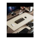 Xrades Deri Mousepad Laptop Bilgisayar Için Geniş Masa Matı Deri Mouse Pad 80x40 Cm Pirinç Beyazı
