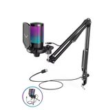 Xrades Professional 2 li Stand Youtuber Gamer Tiktok Yayıncı Usb Rgb Mikrofon Seti