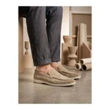 xramburada 252 %100 İçi Dışı Hakiki Deri Erkek Krem Süet Casual Loafer Termo Taban Ayakkabı 43 XRM252