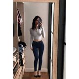 XRAY JEANS Kadın Pamuklu Klasik Lacivert Dar Kot Pantolon