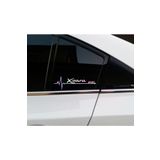 Xsara Yan Cam Sticker Oto Kapı 20 Cm X 7 Cm Hologram c25