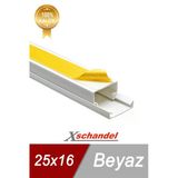 Xschandel 25X16 Yapışkan Bantlı Pvc Kablo Kanalı