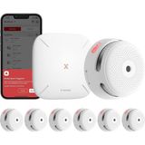 Xsense X-Sense Akıllı Duman Dedektörü FS61 (6x XS01-M), SBS50 Baz Istasyonu Ile, Wi-Fi Duman Alarmı,