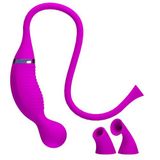 xShopum 12 Fonksiyonlu Emme + Titreşimli 3 Başlıklı USB Şarjlı Klitoris Uyarıcı – Romance 3 in 1