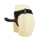 xShopum 16,8 cm İçi Dolu Siyah Belden Bağlamalı Strap-On Dildo