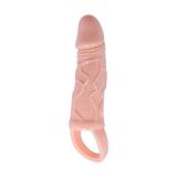 xShopum 3 cm Dolgu Uzatmalı Titreşimli Penis Kılıfı Prezervatif Vibratör