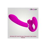 xShopum USb Şarjlı Çift Taraflı Strapon Teknolojik G-Spot Vajinal Vibratör