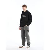 XSIDE ANTRASİT Baggy Fit Erkek Kargo Jean Pantolon