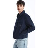Xsıde Lacivert Standart Kalıp Gömlek Yaka Erkek Mont - Navy - 2XL