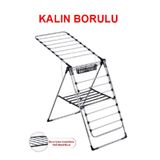 xsir 1. Kalite Çamaşır Kurutmalığı Kalın Telli Askılık KALIN BORULUDUR