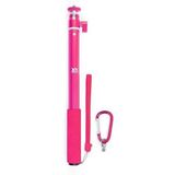 XSories Aksiyon Kamera İçin Big U-Shot 94cm Alüminyum Monopod Selfie Çubuğu Pembe