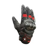 Xspeed Valka Carbon Korumalı Yazlık Motorsiklet Eldiveni Kırmızı