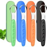 Xspring Dil Kazıyıcı, 4 Adet Tıbbi Sınıf Metal Dil Temizleyici Seti, Seyahat Çantası Hediyeli, Paslanmaz Çelik Kaplama Dil Fırçası, Yetişkinler ve Çocuklar İçin Ağız Kokusuna Karşı Etkili