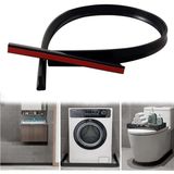 Xspring Duş Eşiği, 100cm Katlanabilir Banyo Su Bariyeri, Duş ve Banyo Su Tutma Sistemi, Mutfak Lavabosu ve Banyo için Su Geçirmez Şerit (Siyah)