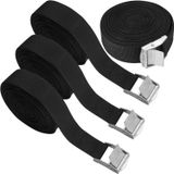 Xspring Germe kayışı, 4 Adet 2 Metre Sağlam Bağlama Kayışı, Ayarlanabilir Sıkıştırma Kayışı, Kilitli Tokalı Bağlama Kayışları, Kayak, Motosiklet, Römork ve Tavan Rafı için Çok Amaçlı Kullanım