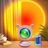 Xspring Gün Batımı Lambası, 16 Renk Gün Batımı Lambası Güneş Işığı Projeksiyon Lambası, LED Işık Gece Işıkları Projektör, Yatak Odası Dekoru için Gün Batımı Işığı, Parti, Tiktok Live, Oda Dekoru