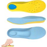 Xspring Hafızalı Köpük Tabanlık, Ayak Arkı Desteği, PU Spor Tabanlık, Rahat ve Nefes Alabilir, Şok Emici, Ayak Ağrısı ve Plantar Fasiit İçin, Erkek ve Kadın (L (42-47))