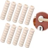 Xspring Kapı Kolu Koruyucu, 10 Paket Kapı Düğmesi EVA Köpük Kapakları, Çarpışma Önleyici Çocuk Çocuk Güvenliği, Bej Renkli Çocuk ve Duvar Koruyucu, Isı için Anti-Statik Kapı Düğmesi Koruyucu