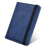 Xspring Pasaportluk, Elastik Askılı Pasaport Çantası, Su Geçirmez RFID Engellemeli Deri Pasaportluk, Pasaport Kapağı, Pasaport Defteri, Aile Seyahati için Pasaportluk Kart Yuvaları (Mavi)