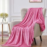 Xspring Polar Battaniye - 280GSM Süper Yumuşak Yatak Battaniyesi, Peluş Rahat Hafif Flanel Battaniye, Yatak, Koltuk, Seyahat, Kamp İçin (Pembe, 150x200cm)