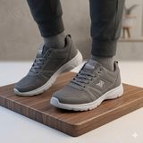 Xstep Unisex 36-47 Numara Arası Rahat Günlük Tekstil Spor Ayakkabı - Füme