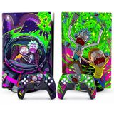 XSUID PS5 Skin - Disc Edition Anime Console and Controller Accessories Cover Skins PS5 Controller Skin Gift PS5 Skins for Console Full Set Green