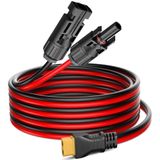 XT60 Şarj Kablosuna Güneş Paneli Fişi, Pixelman 12AWG (9,8Ft) Yükseltilmiş XT60 Adaptörlü Güneş Uzatma Kablosu, Ecoflow Nehir/Deta için XT60 Kablosuna Güneş Konnektörü, Taşınabilir Güç İstasyonu için,