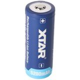 Xtar 26650 5200Mah. 3.6V 3.7V Li Ion Pil. Pcb Korumalı. 26.5X