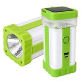 Xtechnx Powermaster PM-22402 Solar Panelli Şarjlı Kamp Feneri Masa Aydınlatma ve Işıldak Powerbank (Turuncu)