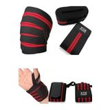 Xtr Fitness Ağırlık Bilekliği Bilek Koruyucu Wrist Wraps Ve Spor Dizlik Seti