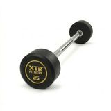 XTR Fitness Düz Sabit Bar – Çelik Gövde, 3 mm Kauçuk Kaplama, 30 mm Çap, Sabit Ağırlık Barı, Fitness ve Kuvvet Antrenmanı Ekipmanı